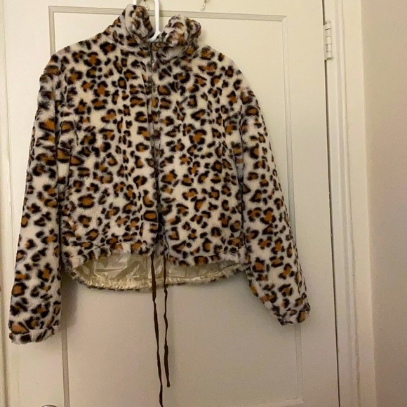 PINK Victoria's Secret Jackets & Blazers - NWT Pink VS x know one cares leopard coat 
sz: M